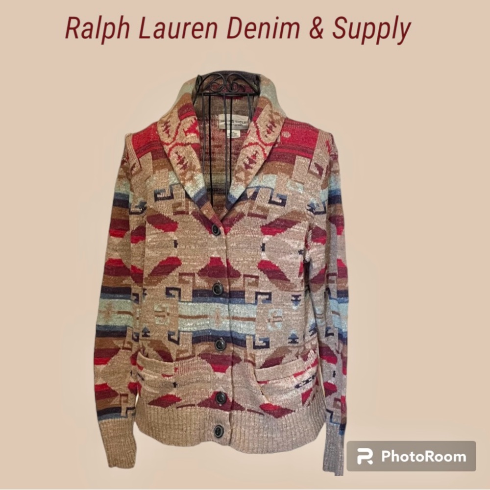 🌟Beautiful Vintage Ralph Lauren Denim & Supply Southwestern Sweater!